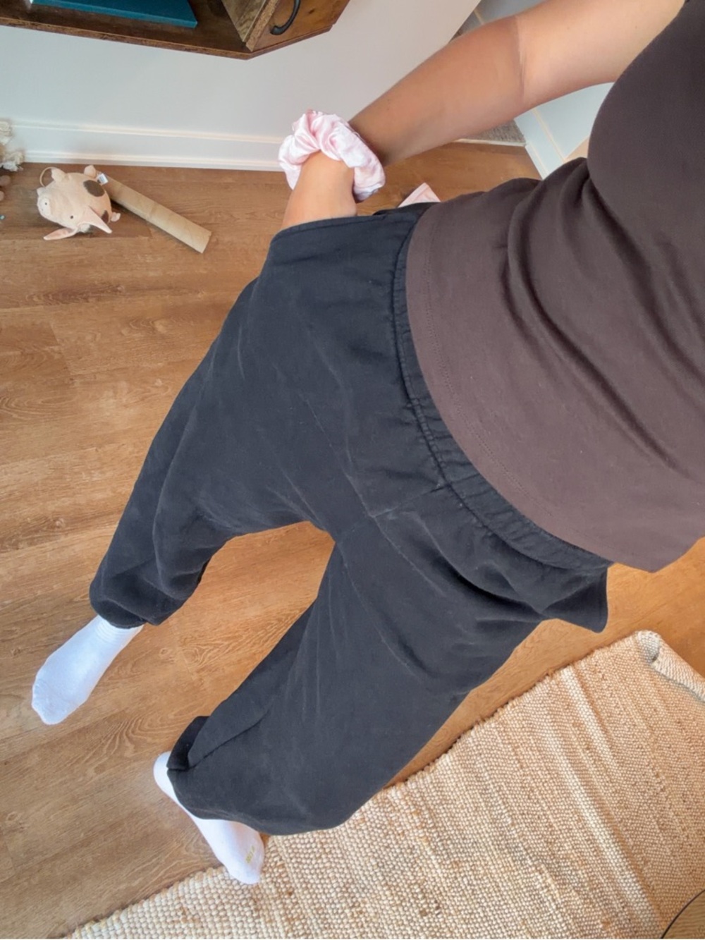 TNA Black Sweatfleece Cozy Fleece Joggers